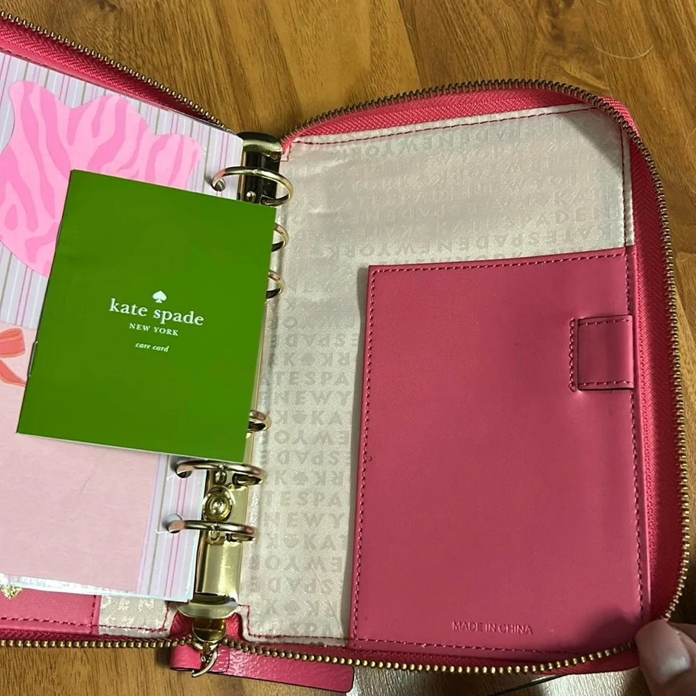 Kate Spade Wellesley Pink Leather Calendar Planner Agenda